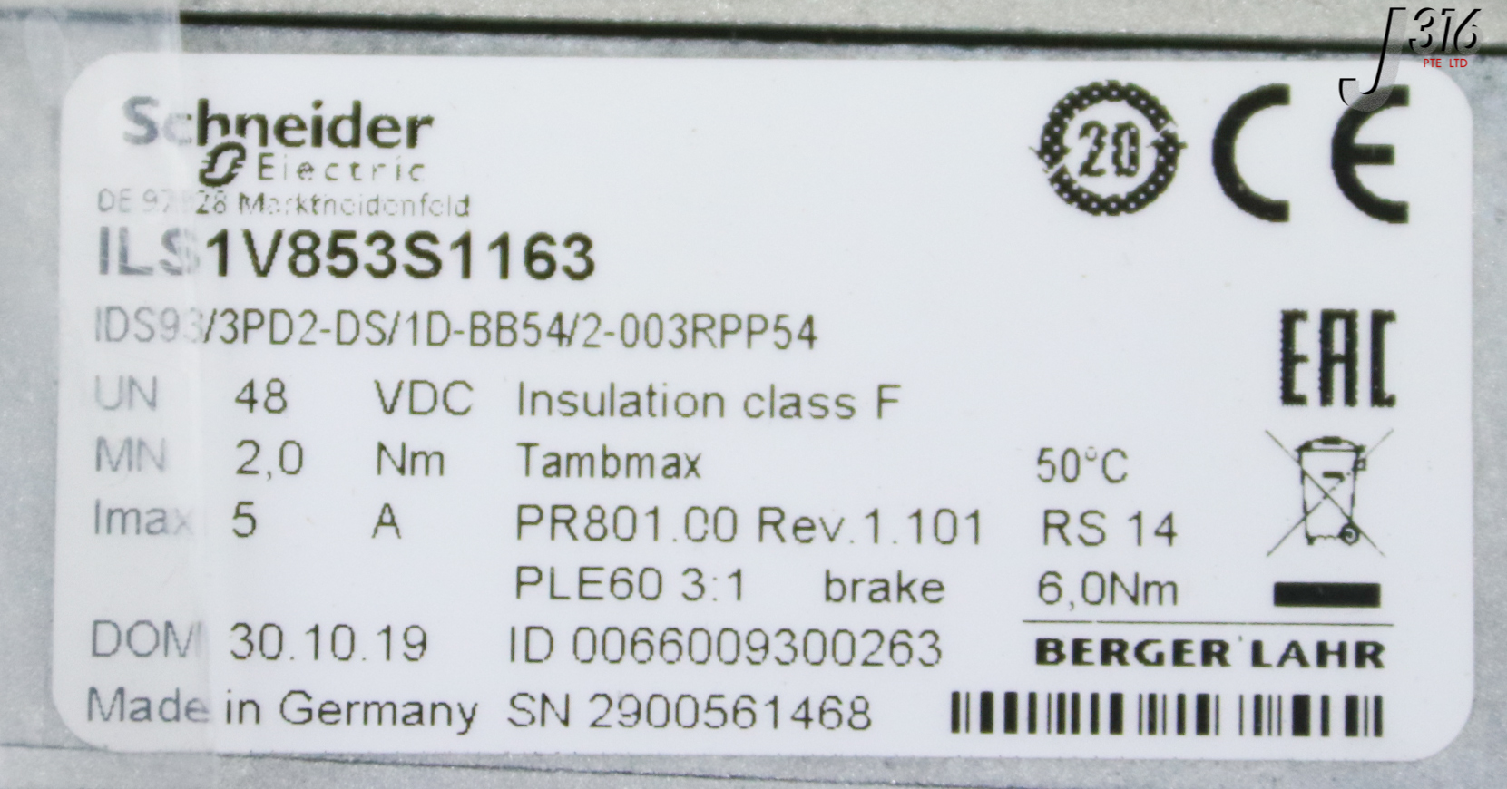 33636 SCHNEIDER ELECTRIC STEPPER MOTOR (NEW) ILS1V853S1163 | eBay